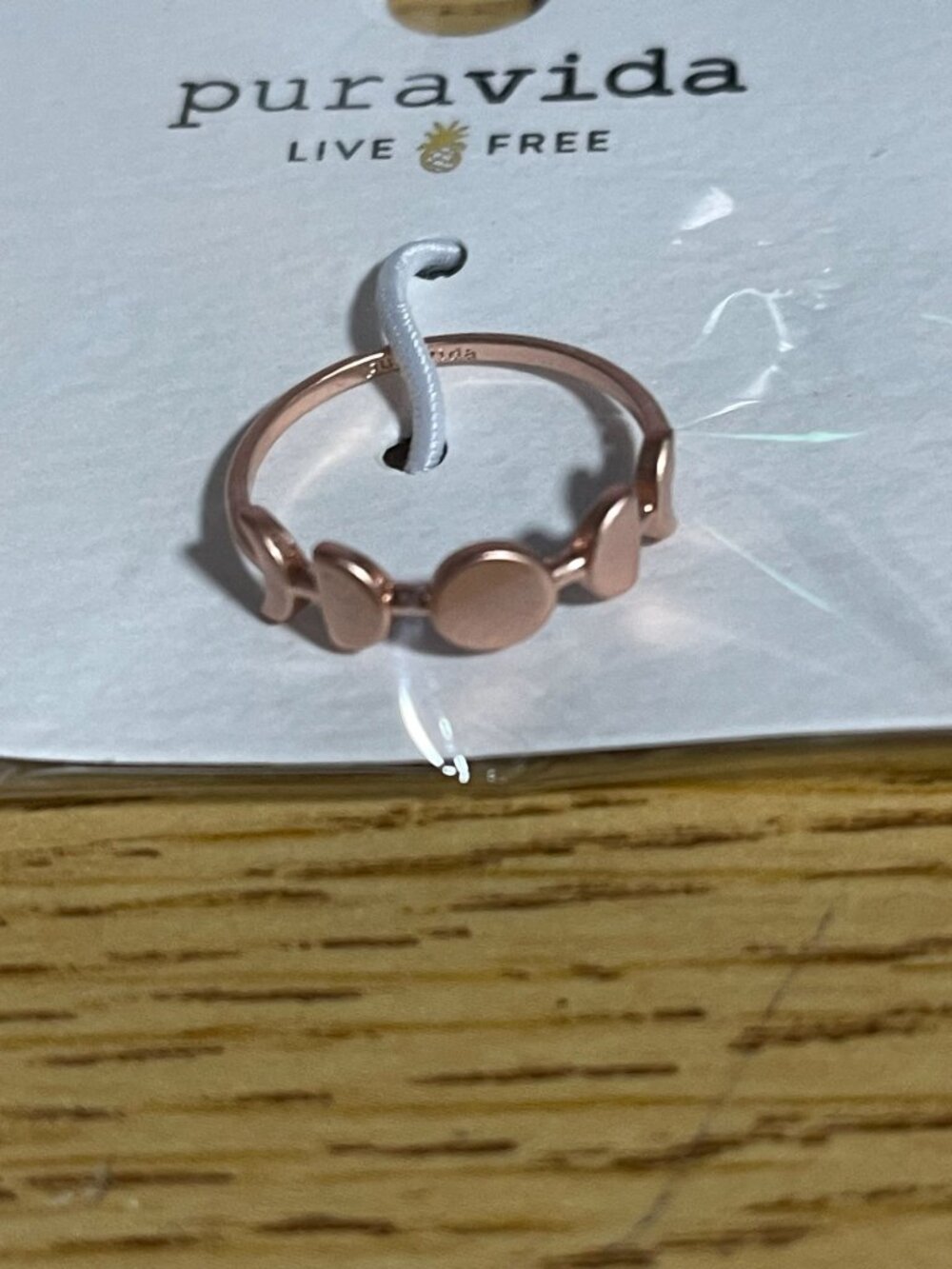 Pura Vida Rose Gold Color Moon Phase Ring Celestial Boho Size 8 Fashion Jewelry